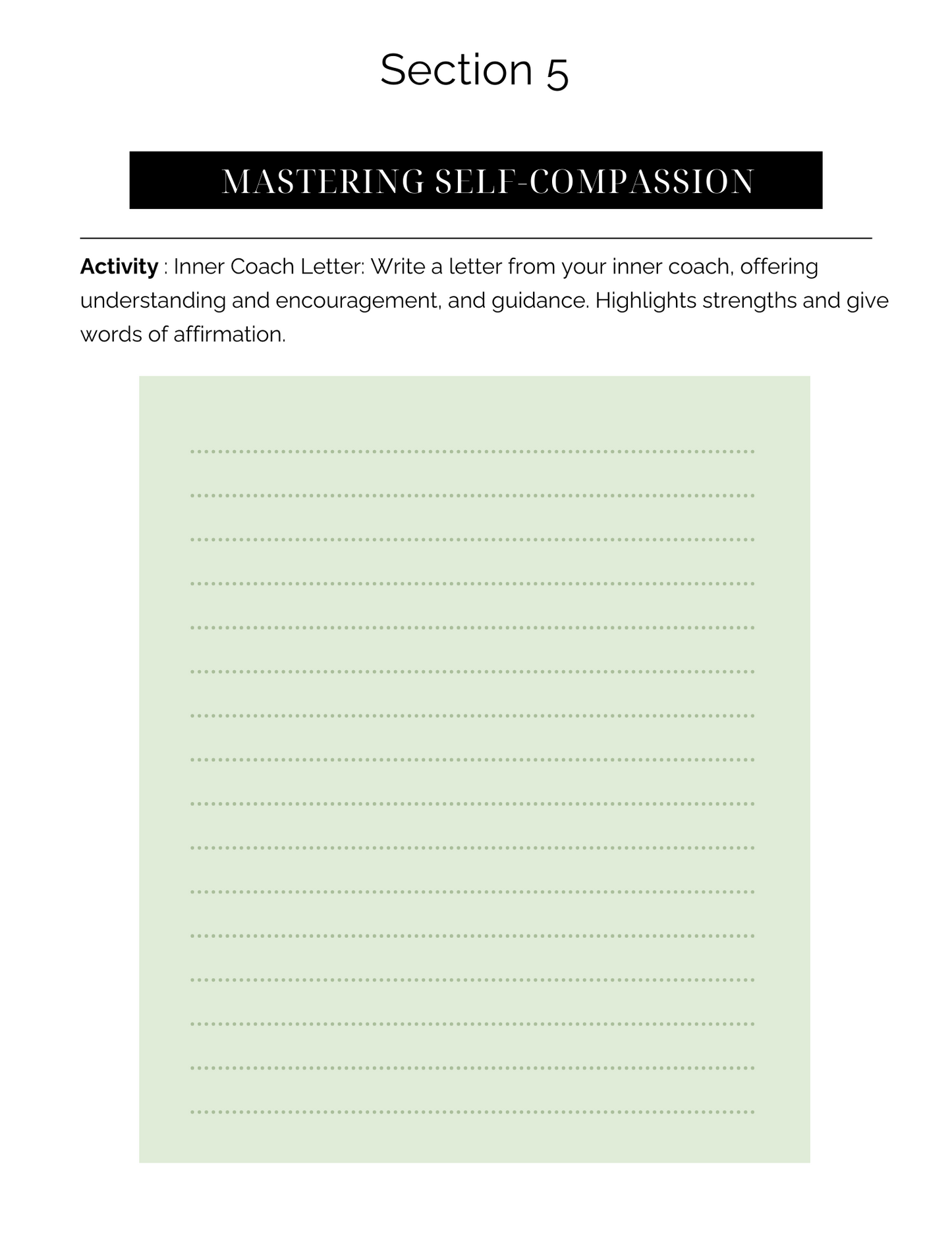 Self-Love Workbook: Cultivating Self-Love for Deeper Connection & Growth