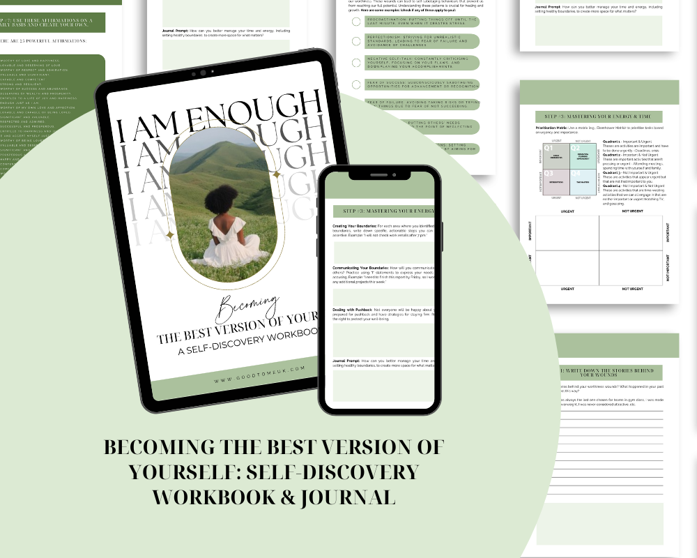 Becoming the Best Version of Yourself: Self-Discovery Workbook & Journal