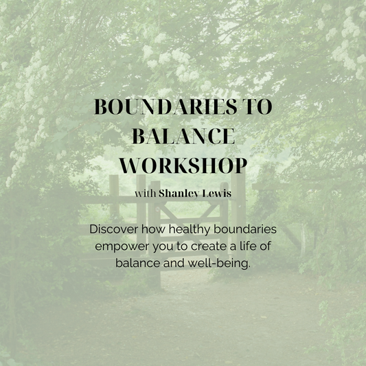 Boundaries to Balance Workshop