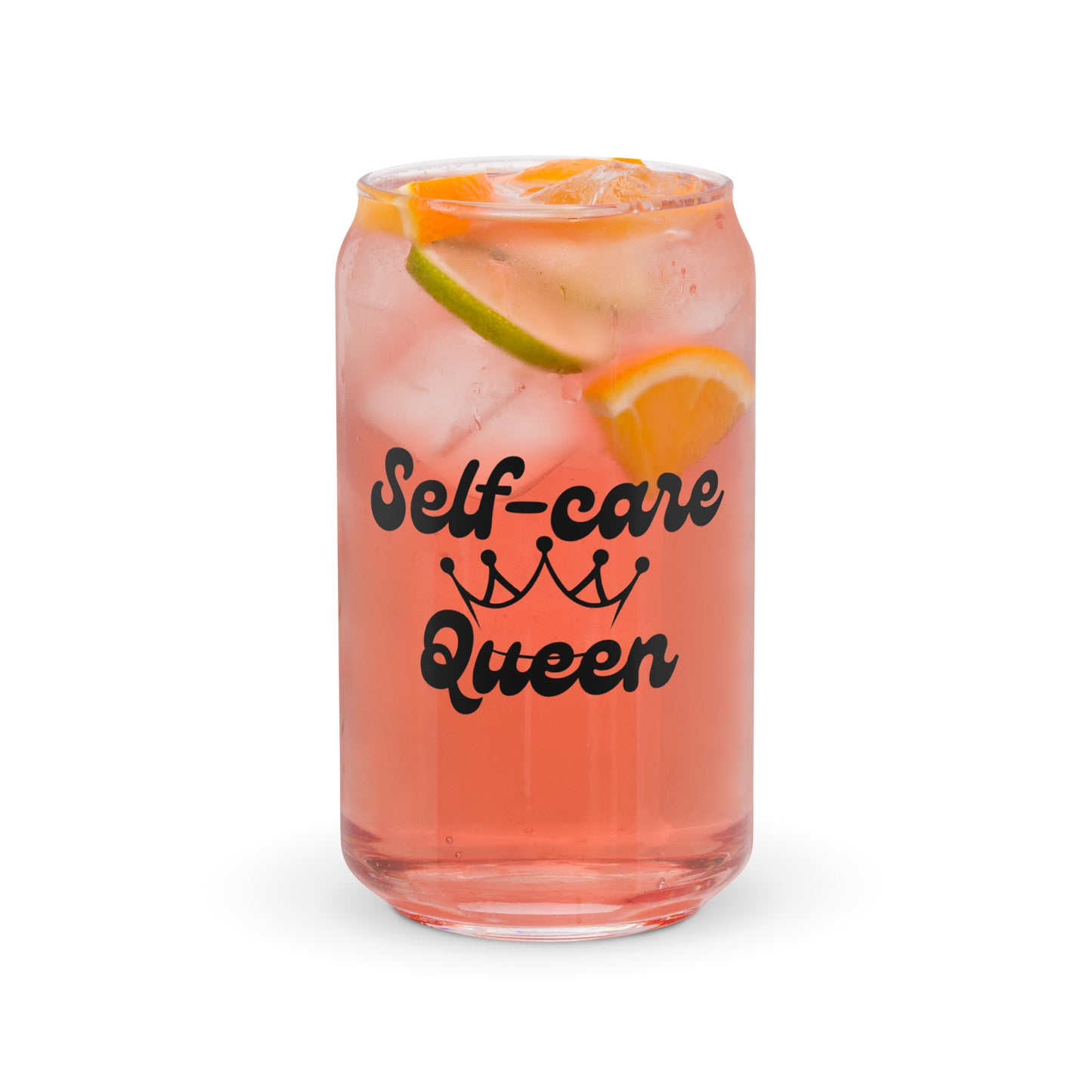 Self-care Queen Can-shaped glass