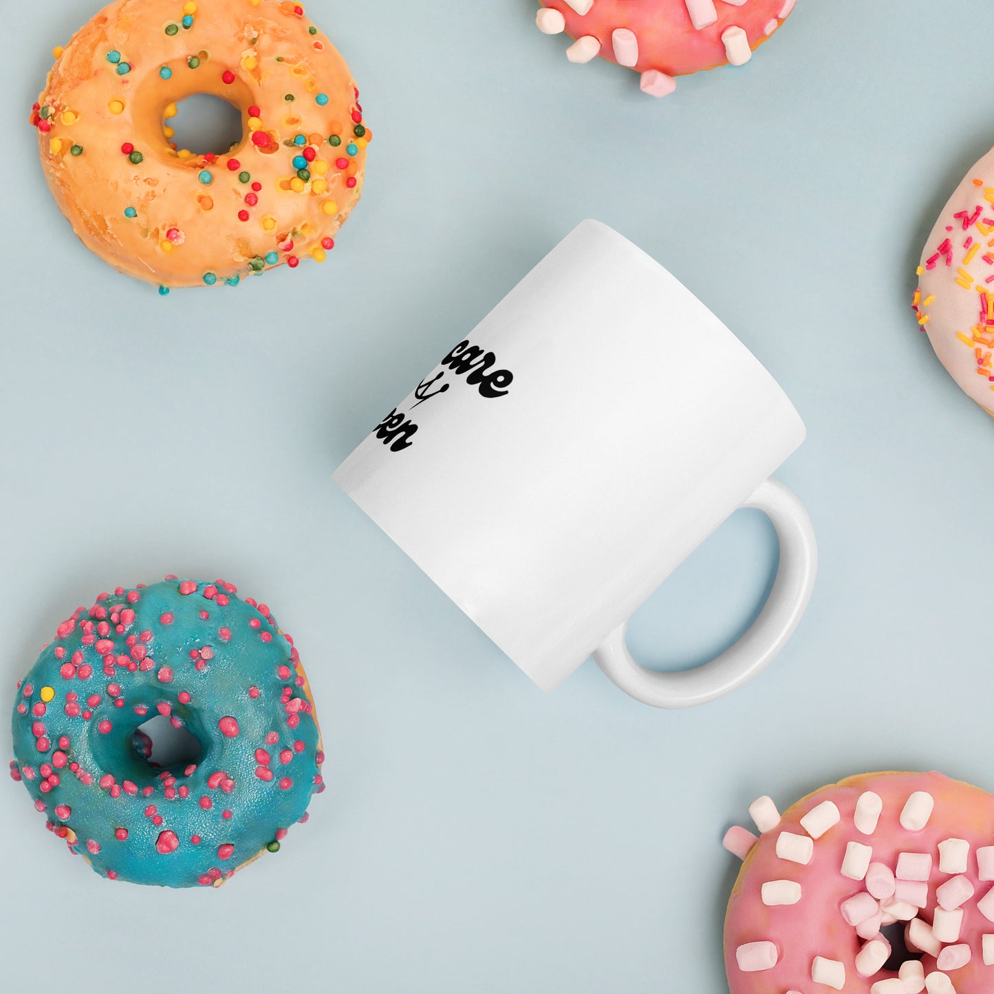 Self Care Queen White Glossy Mug